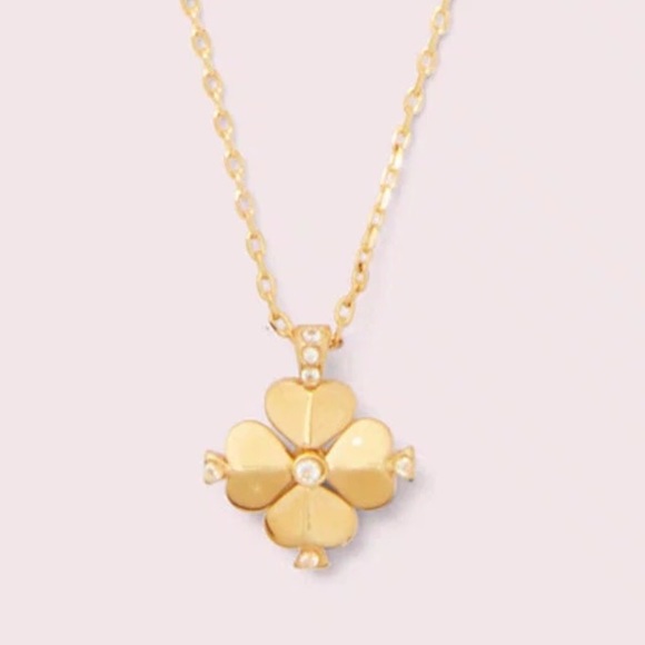 Kate Spade Logo Mini Flower Pendant & Bracelet NWT - Picture 3 of 6